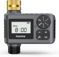 Sprinkler Timer with Brass Swivel, Programmable Water Timer for Outdoor Garden Hose, Hose Timers with Rain Delay/Manual/Auto Mode, Drip Irrigation and Lawn Watering System, 1 Outlet