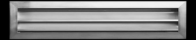 HVAC Premium 26"W x 6"H Aluminum Exterior Gable Louver Vent for Walls & Crawlspace - Weather-Resistant Air Grille with Screen Mesh - [Outer Dimensions 27.75"W x 7.75"H]