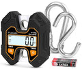 Fuzion Mini Crane Scale - Hanging Scale 440lb/200kg/1960N, Deer Scale with Large LCD Display, Hold & Tare Functions for Hunting, Farms, Fishing, No Setup Required