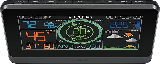 La Crosse Technology 328-1415 Wireless Professional Color Weather Station with Cyclone Sensor