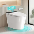 Smart Toilet with Bidet Built in Tank, Auto Open Close Lid, Heated Seat Foot Sensor, Rear & Feminine Wash Warm Water Air Dryer Self Cleaning, 12" Rough In, One-Piece Elongated (ZY695A)