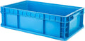 Hudson Exchange 24 x 15 x 7.5" (3 Pack) Straight Wall Handled Storage Container Tote, Blue