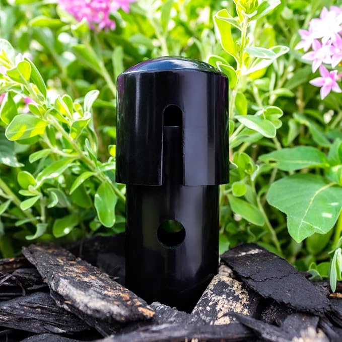 14 in. DEEP DRIP Plant Watering Stake (3 Pack) (Black) | UV-Protected ABS Plastic Deep Root Irrigation Spike for Yard Plants, Shrubs, Vines