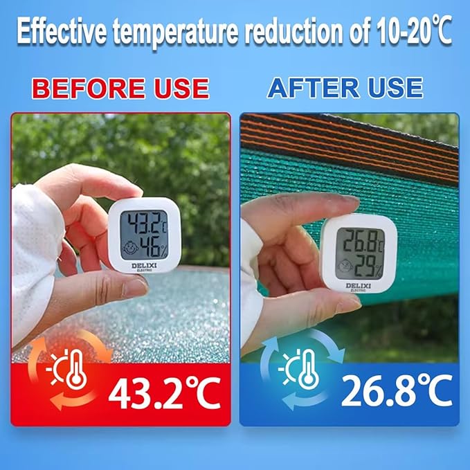 90% Sun Shade Cloth for Garden, HDPE Shade Netting with Grommets, 6.5x10ft 10x10ft 10x20ft 20x20ft, Sun Mesh Tarp Heavy Duty, Green Shades Cover for Patio/Greenhouse/Plant(6.6X10FT)