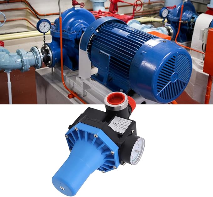 Automatic Start Stop Water Pump Pressure Switch, Waterproof Water Pump Pressure Controller with Single Way Valve for Electric Control Switch 110V-120V (0.75KW)