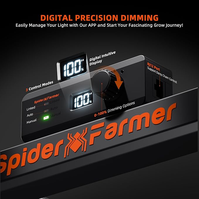 Spider Farmer G7000 Cost-Effective 730W LED Grow Lights, 5x5ft Coverage Commercial Bar Style LED Grow Lamp for Indoor Plants Vertical Farming, Upgraded App Remote Control
