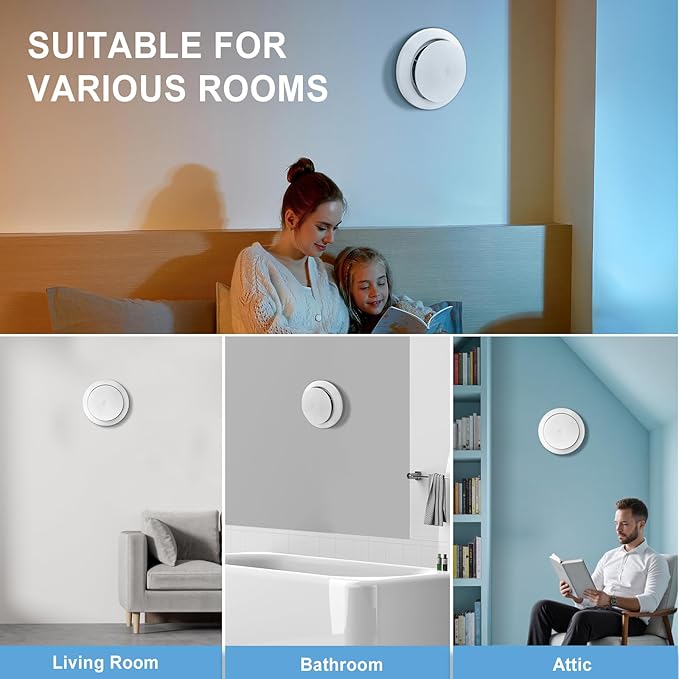 Passive Air Vent 4 Inch Through Wall, Fresh Air Intake Vent with Filter, Adjustable Airflow, Telescopic Aluminum Duct & Stainless Steel 304 Grille for Home, Bedroom, Attic (No Power Required)
