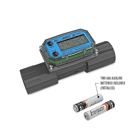 TM Series Turbine Flow Meter for Water Applications, 1 inch Female NPT Fittings (TM10NQ9GMA)