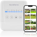 Snowtaros WiFi Smart Sprinkler Controller (8 Zone), Irrigation Controller with APP Control, Local Weather Intelligence, Rain Delay, 24VAC Compatible, Easy DIY Install, Sprinkler Timer for Garden Yard