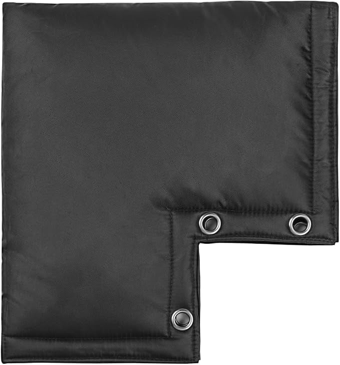 Insulated Backflow Preventer Cover- All-Season Pressure Vacuum Breaker Protection Pouch- Ideal for Water Wells and Sprinkler Valves- Shields from Sun & Freezing Temperatures- 12''W x 13''H (Black)
