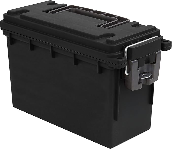 Sheffield 12629 Ammo Storage Box, Mothers Day Gifts for Mom,.30 Cal Field Boxes, Lockable Storage Box with Handle, Secures Hunting Gear, Supplies, and Bullets, Made in USA