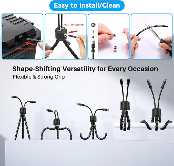 Ausic Personal Misting System Portable, Outdoor Misters for Outside Water Cooling, 9L Bucket with Built-in 10000mAh Battery & PCS Pump, for Outdoor Sports/Patio/Umbrella/Pasture/Greenhouse/Camping