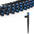Pawfly 30 Pcs Drip Irrigation Emitters, Drip Emitters for 1/4" Drip Irrigation Tubing, Sprinkler Heads with Adjustable 360 Degree Water Flow, Garden Drippers for Plants Watering System