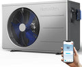 30000 BTU Swimming Pool Heat Pump Above Ground Pool Heater 8,000 Gallon High Efficiency COP 5.8 Energy Save 43% Smart WiFi Control 110V