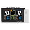La Crosse Technology Advanced Weather Station with Full-Color LCD & Atomic Time - Monitor Indoor/Outdoor Conditions with Temperature Alerts and Humidity Readings with Transmission Range of 300 Feet
