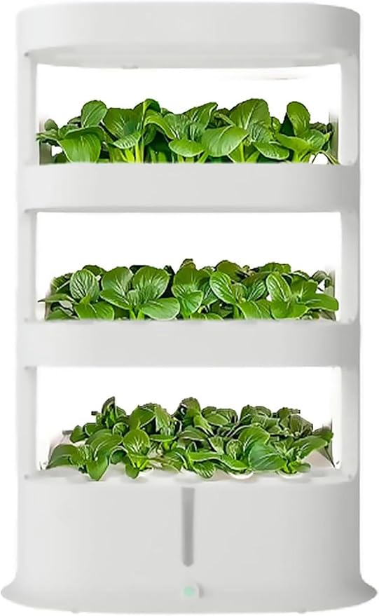 Garden Hydroponic Growing System 48 Pods Hydroponics Tower, Plant Germination Kit Aeroponics Growing Kit with Grow Light & Automatic Watering, Smart Garden Planter Aquaponics Planting System~/