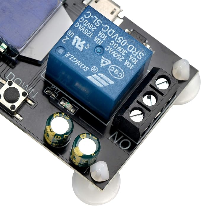 DROK Time Delay Relay, DC 5V/12V/24V Timer Relay Delay-Off Cycle 0.01s-9999mins Adjustable Trigger with LCD Display Support Micro USB 5V Input