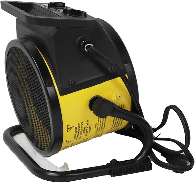 Dura Heat EUH1465 Electric Forced Air Heater with Pivoting Base 5,120 BTU, Yellow