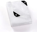 GUARD SHIELD Clear White Tarp Heavy Duty 12x16 Feet Waterproof for Greenhouse Outdoor Garden Poly Cover UV Resistant 3x3 Weave 10mil