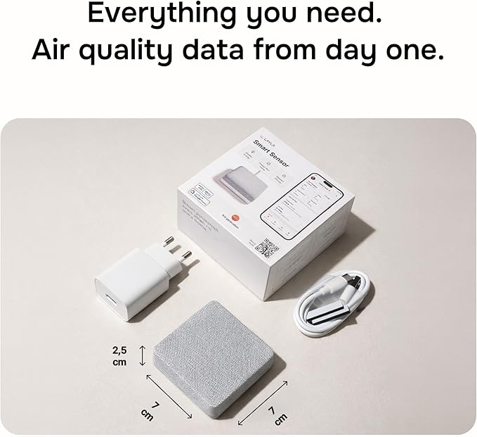 Layla Smart Home Agent — 9-in-1 Smart Sensor, Noise & Motion Detector, Air Quality Monitor with CO2, bVOC, Humidity & Energy Tracking | AC Controller, Works with Alexa & Google Home | No Subscription