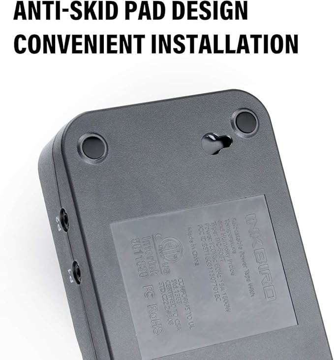 Inkbird Temperature and Humidity Controller ITC-608T Pre-Wired Dual Stage Thermostat 120VAC 15A 1800W ETL Listed Mushroom Greenhouse Homebrew