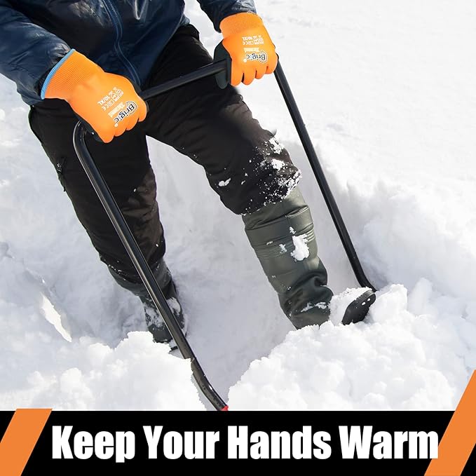Winter Work Gloves for Men, Waterproof Work Gloves for Cold Weather, Insulated Freezer Gloves, Keep Working at 0℃/32℉