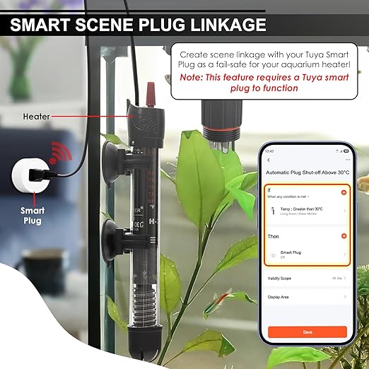 Water Quality Tester 7-in-1 WiFi Aquarium Probe Water Monitor for pH, Temp, TDS, Salinity, EC, ORP, S.G with Real-Time Alerts via App for Fish Tanks, Hydroponics, Pools