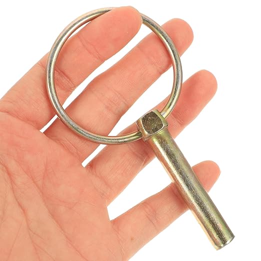 Veemoon 16pcs Heavy Duty Galvanized Lynch Pin with Rings Locking Safety Clips for Trailer Tractor Truck Mower Farm Equipment 10x50mm