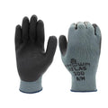 SHOWA Atlas 300B Original 1994 Crinkle Grip Work Gloves, Natural Latex Palm, Heavy Duty 10-Gauge for Construction, Landscaping, Gardening, & Masonry, Black, Medium, 1-Pair