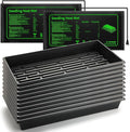 RooTrimmer Seed Starter Kit - 10 Pack 1020 Seed Trays with 2 Seedling Heat Mats for Plants (10"x20.5"), Complete Seed Germination Kit for Indoor Gardening, Greenhouse Accessories Gardening Gifts