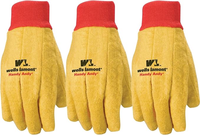 Wells Lamont Men's Work Gloves, Handy Andy Gold Gloves