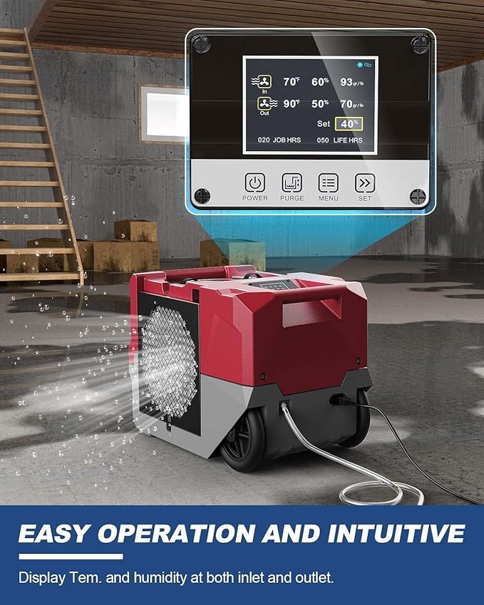 ALORAIR LGR Commercial Dehumidifier up to 264 PPD (Saturation) with Pump, 5 Years Limited Warranty, Industrial Dehumidifiers, cETL Listed, for Garage, Flood Restoration, Basements