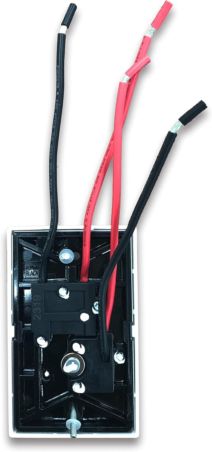 Dr. Infrared Heater DR-001 Wall Thermostat 4 wires single or Double poles 120-277V 3360-7756W, White.