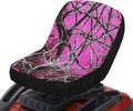 Waterproof Cover for Riding Lawn Mower Seat,Purple Hunting Universal Tractor Outdoor Seat Cover with Pockets, Seat Cover for All Weather Conditions