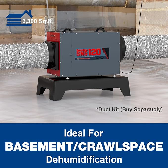 Abestorm 235 Pint Commercial Dehumidifiers for Crawl Space, Basement, Whole Homes up to 3,300 sq. ft, Water Damage Restoration Equipment with Pump and Drain Hose