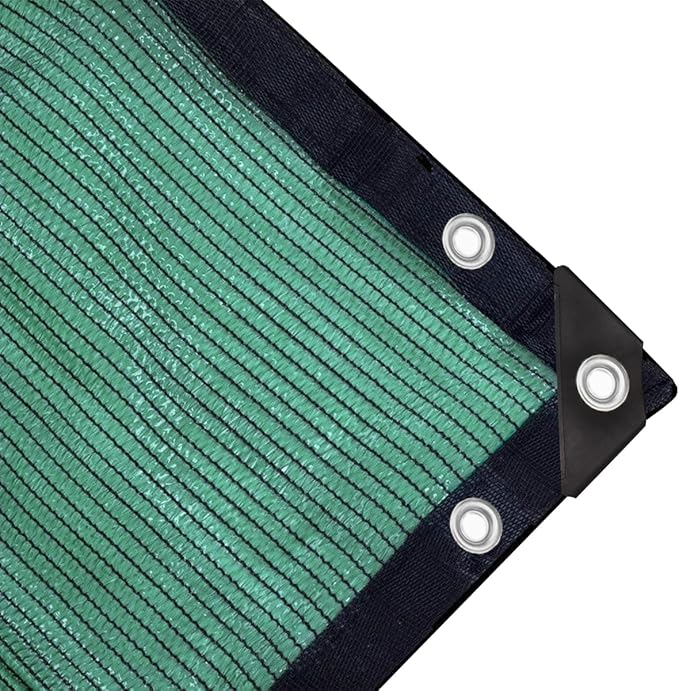 70% Green Shade Cloth with Grommets, 10 FT X 14 FT Premium Heavy Duty Shade Cover, UV Blocking Mesh Tarp for Garden, Patio Plants Cover, Barns Kennel,Tomatoes