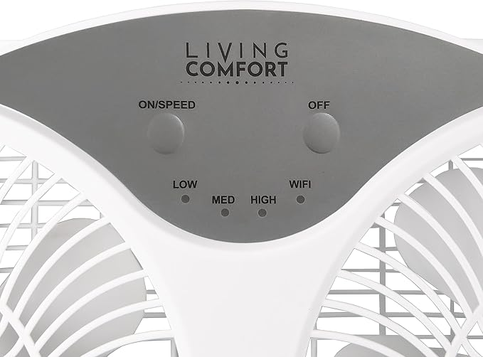 Comfort Zone 9-Inch Smart WiFi Twin Window Fan – 3-Speed Dual Blade Fan with App & Voice Control, Reversible Exhaust, Cooling & Circulate Modes, Expandable 23.5" to 37", Bug Screen