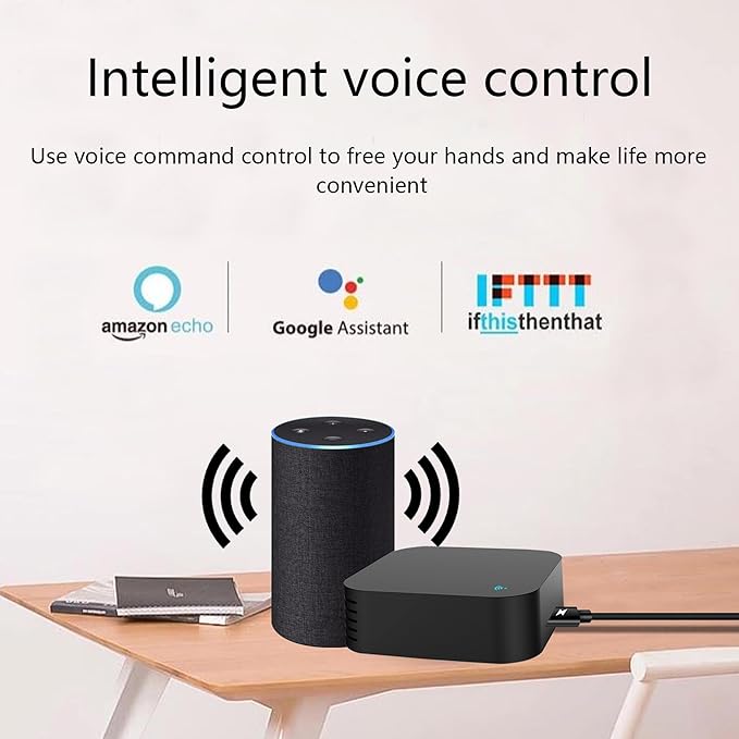 WiFi Universal IR Remote Control,Tuya Smart Hub 360° Remote Control,Alexa Compatible Universal Remotes,Google Home for Home Automation,TV