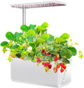 6 Pods Hydroponics Growing System with LED Grow Light Indoor Garden Smart Herb Garden Kit Plants Germination Kit Automatic Timer Height Up to 17" White