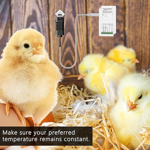 Smart WiFi Temperature Humidity Switch Module Timing APP Remote Control with Probe for Greenhouse for TUYA 90‑250V