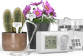 Raddy WS-64 Automatic Plant Waterer Indoor, Self Watering Drip Irrigation System for 15 Pot Plants, Programmable Timer, LCD Display, Rain Delay, IPX4 Waterproof, for Balcony Patio Greenhouse Grow Tent