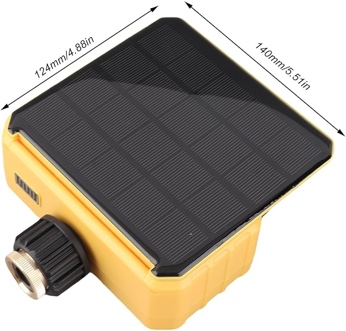 ZJchao WiFi Sprinkler Timer Rain Delay APP Control Solar Water Timer 2 Zone for Villa Garden Roof