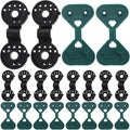 20pcs Sunshade Net Clips and Greenhouse Cloth Clamps for Garden Netting, Heavy Duty Fixing Tools for Outdoor Shade Cloth, Black and Green Clips for Plant Shade and Bird Protection