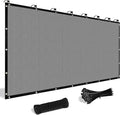 Shade&Beyond Customized Size 13' X 18' Shade Cloth with Grommets, 90% UV Protection UV Protection Mesh Tarp Sun Screens for Patio GN04, Light Gray