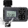 Sprinkler Timer Programmable Garden Hose Faucet Timer with Rain Delay/Manual/Automatic Drip Irrigation Function Watering System for Yard Crops Lawns Pool (1 Outlet, Black)