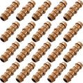 Boao 20 Packs 1/2 Inch Drip Irrigation Fittings Connectors Barbed Connector Plastics Drip Irrigation Barbed Hose Connector 17 mm Diameter(Coupling)