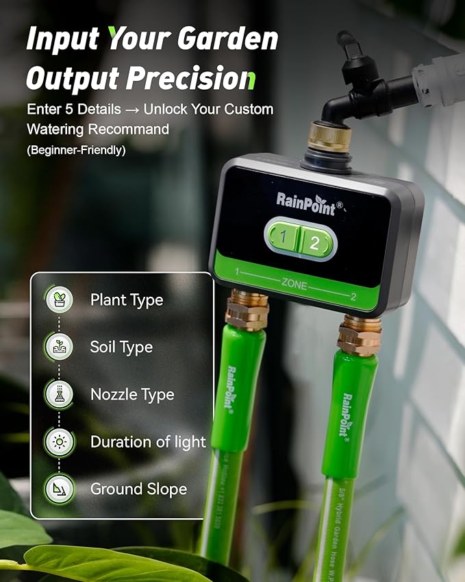 RainPoint WiFi Water Timer Dual-Zone