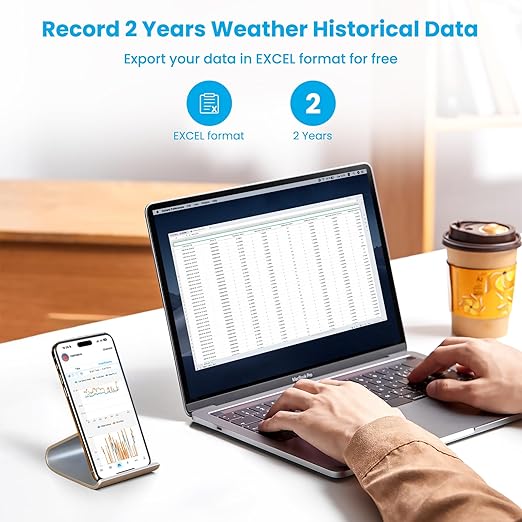 Sainlogic WiFi Smart Weather Station SA9 with 24/7 Accurate Weather Forecast by Weatherseed® AI, 8.5" Large Display, Wind Gauge, 2-Year Data Storage & Export (Only 2.4G)