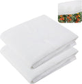2 Pack 9.9 x 6.6 Ft Plant Shade Nylon Cloth, White Plant Sun Shade Net with Reinforced Grommets, Garden Sunshade Cover Cloth for Protecting Plants from Direct Sunlight