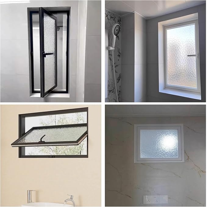 25x24 Adjustable Ventilation Windows,360Degree Rotation, Bathroom - izable Size - White